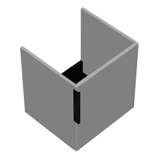 sanibel-Waschtisch-Unterbau 2.0 FLEX WVBQ045R 470mm breit Tür rechts Weiß Matt