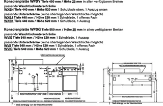 sanibel-Unterschrank 2.0 FLEX WVIG060 zu Konsole 600x520x540mm Graphit Matt – Bild 2