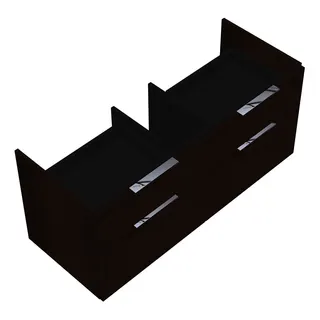 sanibel-Waschtisch-Unterbau 2.0 FLEX WVLD120 1200mm 2 Schubl/2 Auszüge Eiche Rost