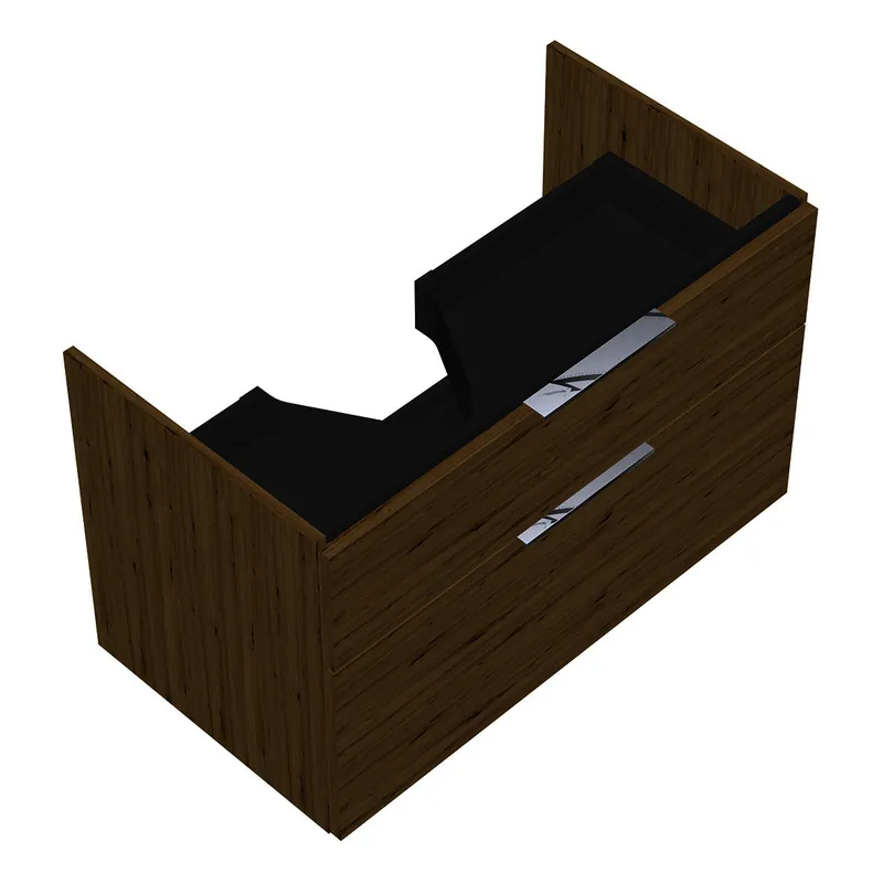 sanibel-Waschtisch-Unterbau 2.0 FLEX WVLF085L 850mm breit Schubl/Auszug Eiche Urban