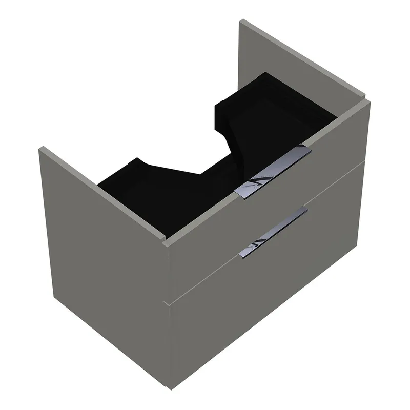 sanibel-Waschtisch-Unterbau 2.0 FLEX WVLZ070 700mm Schubl/Auszug Weiß Glänzend EXP