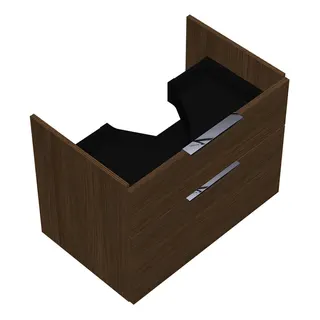 sanibel-Waschtisch-Unterbau 2.0 FLEX WVLZ070 700mm breit Schubl/Auszug Eiche Cashmere