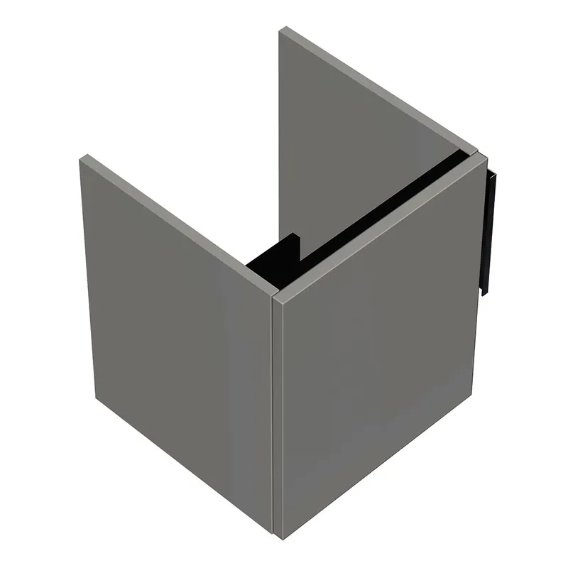 sanibel-Waschtisch-Unterbau 2.0 FLEX WVNG040L 400mm breit Tür links Weiß Glänzend