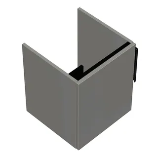 sanibel-Waschtisch-Unterbau 2.0 FLEX WVNG040L 400mm breit Tür links Weiß Glänzend
