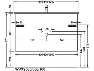 sanibel-Waschtisch-Unterbau 2.0 FLEX WVXY060 600mm Schubl/Auszug Eiche Rost – Bild 3