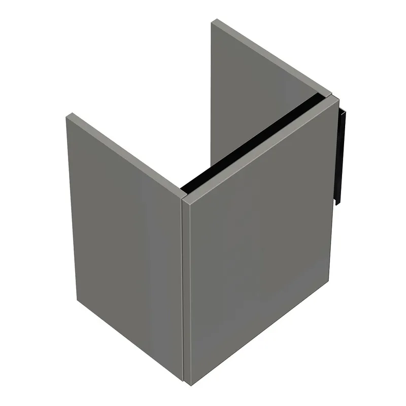 sanibel-Waschtisch-Unterbau 2.0 FLEX WWJF038L 380mm breit Tür links Weiß Glänzend