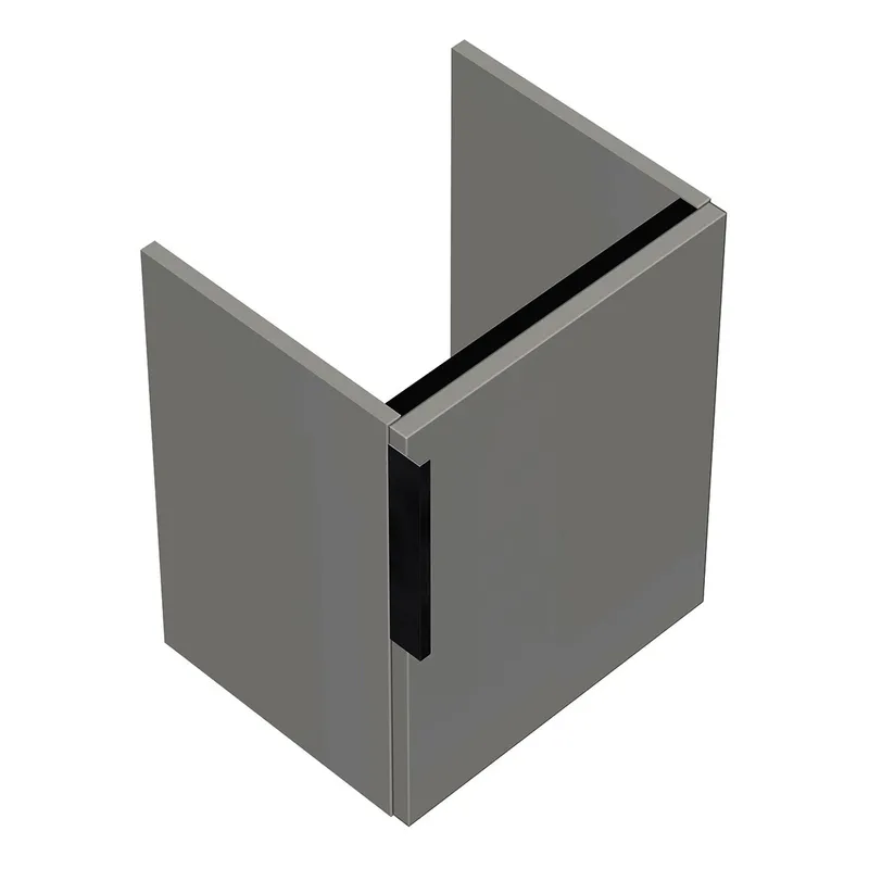 sanibel-Waschtisch-Unterbau 2.0 FLEX WWJF038R 380mm breit Tür rechts Weiß Glänzend