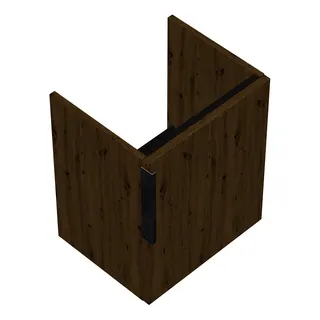 sanibel-Waschtisch-Unterbau 2.0 FLEX WWME040R 400mm breit Tür rechts Eiche Urban