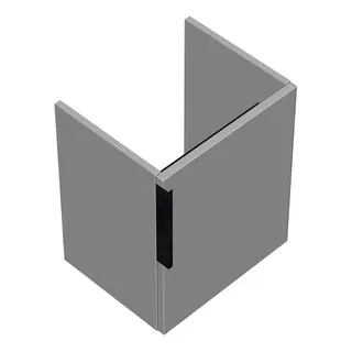 sanibel-Waschtisch-Unterbau 2.0 FLEX WWMP040R 400mm breit Tür rechts Weiß Matt