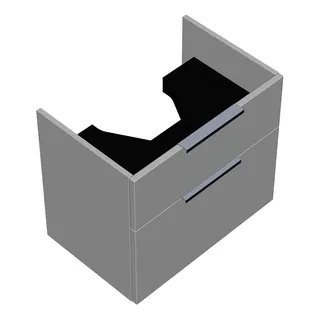 sanibel-Waschtisch-Unterbau 2.0 FLEX WXBE060 600mm breit Schubl/Auszug Weiß Matt