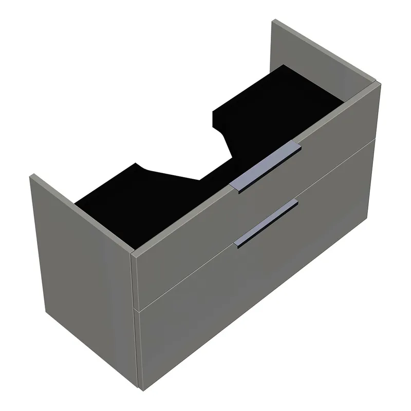 sanibel-Waschtisch-Unterbau 2.0 FLEX WXBE090 900mm breit Schubl/Auszug Weiß Glänzend