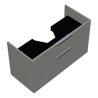 sanibel-Waschtisch-Unterbau 2.0 FLEX WXBE090 900mm breit Schubl/Auszug Weiß Glänzend