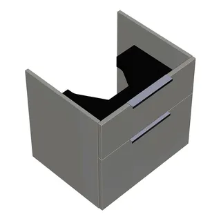 sanibel-Waschtisch-Unterbau 2.0 FLEX WXBF055 550mm breit Schubl/Auszug Weiß Glänzend