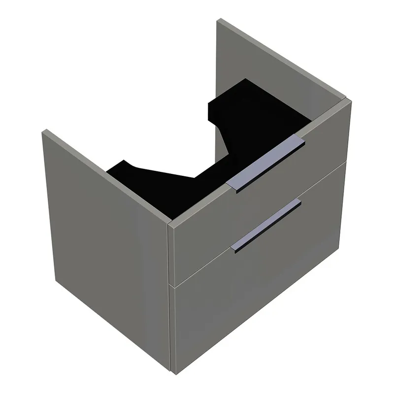 sanibel-Waschtisch-Unterbau 2.0 FLEX WXBF060 600mm breit Schubl/Auszug Weiß Glänzend