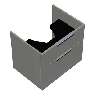 sanibel-Waschtisch-Unterbau 2.0 FLEX WXBF060 600mm breit Schubl/Auszug Weiß Glänzend