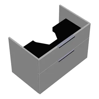 sanibel-Waschtisch-Unterbau 2.0 FLEX WXBF075 750mm breit Schubl/Auszug Weiß Matt