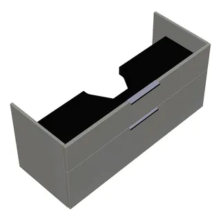 sanibel-Waschtisch-Unterbau 2.0 FLEX WXBF115 1150mm breit Schubl/Auszug Weiß Glänzend