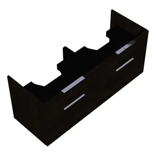 sanibel-Waschtisch-Unterbau 2.0 FLEX WXBF125 1250mm 2 Schubl/2 Auszüge Marone Trüffel