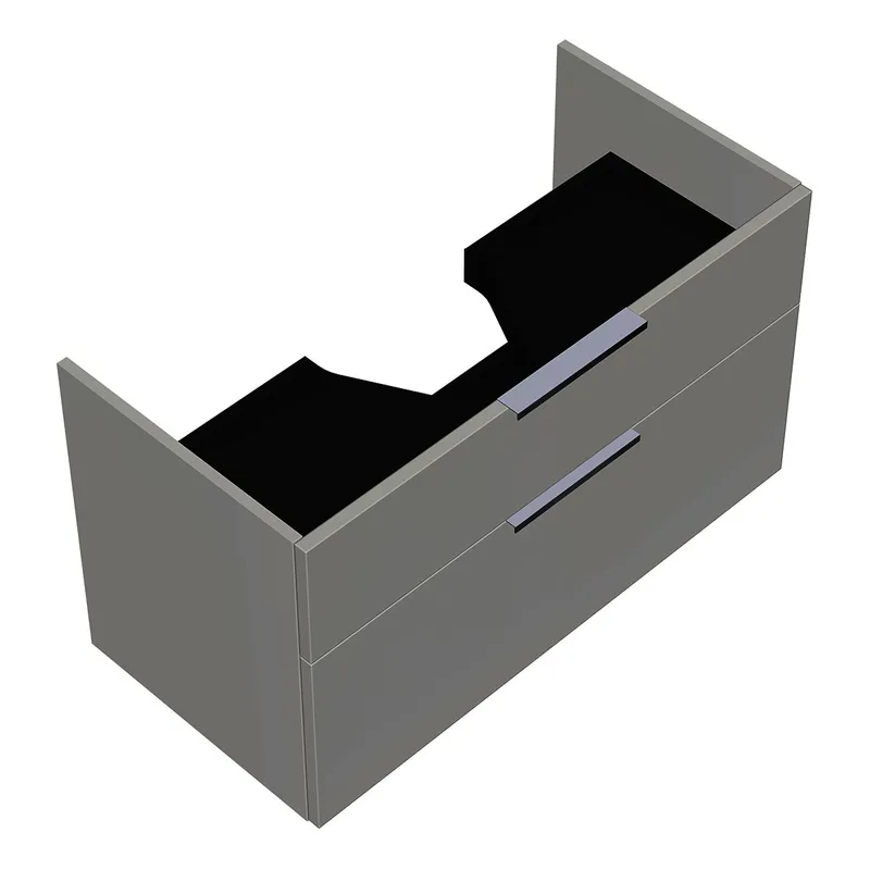 sanibel-Waschtisch-Unterschrank 2.0 FLEX WXBH090 zu Konsole 900x520x440mm Weiß Glänzend