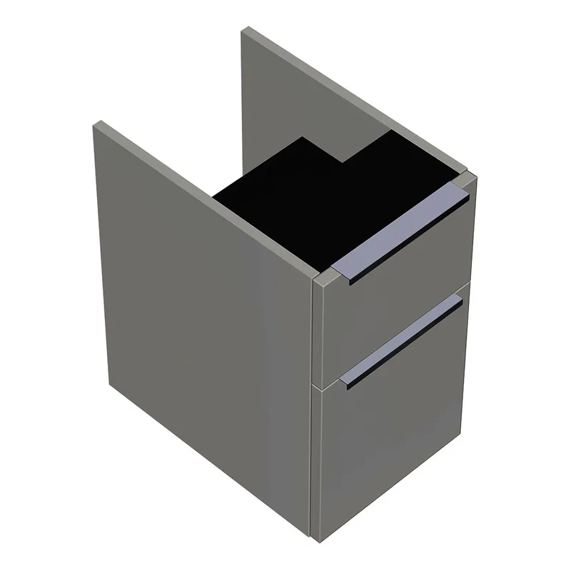 sanibel-Unterschrank 2.0 FLEX WXBK030 zu Konsole 300x520x440mm Weiß Glänzend