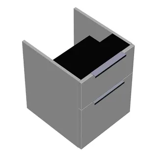 sanibel-Unterschrank 2.0 FLEX WXBK040 zu Konsole 400x520x440mm Weiß Matt