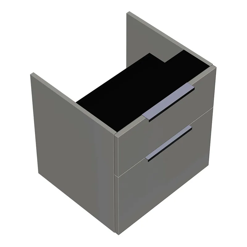 sanibel-Unterschrank 2.0 FLEX WXBK050 zu Konsole 500x520x440mm Weiß Glänzend