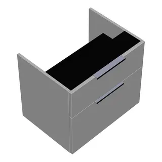 sanibel-Unterschrank 2.0 FLEX WXBK060 zu Konsole 600x520x440mm Weiß Matt