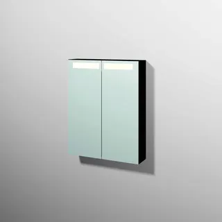 sanibel 5001 Spiegelschrank SD51008 600x746x149mm Schwarz-Matt