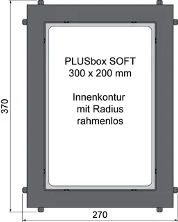 sanibel-Montagebox Wandnische rahmenlos Soft A21 200x300x120mm Mineralwerks weiß – Bild 2