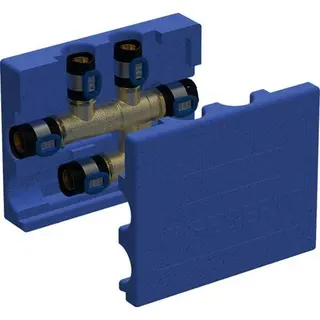 Geberit FlowFit Kreuzungs-T-Stück mit Dämmbox SiBr d20-d20-d20 – Bild 2