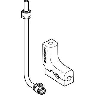 Geberit FlowFit Metallrohr-Anschlussbogen 90Gr SiBr/Cu d16-d15 L30 – Bild 3