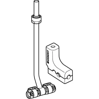 Geberit FlowFit Metallrohr-Anschluss-T-Stück m. Anschlussverschr. SiBr/Cu d20-d15-d20 – Bild 3