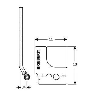 Geberit FlowFit Metallrohr-Anschluss-T-Stück m. Anschlussverschr. SiBr/Cu d20-d15-d20 – Bild 5