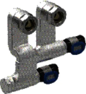 GE FlowFit Set Anschluss-Endstück für Vorl./Rückl. SiBr d15-16