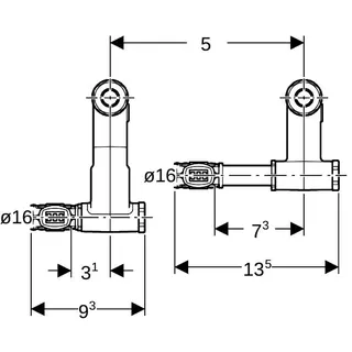 Geberit FlowFit Set Anschluss-Endstück für Vorl./Rückl. SiBr d16-15 – Bild 4