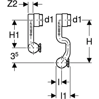 Geberit FlowFit Set Anschluss-Endstück für Vorl./Rückl. SiBr d15-16 – Bild 4