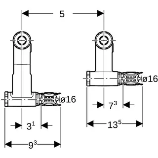 Geberit FlowFit Set Anschluss-Endstück für Vorl./Rückl. SiBr d15-16 – Bild 5