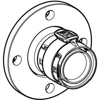 Geberit FlowFit Flansch PN6, mit Presseinheit SiBr d75-PN6 – Bild 3