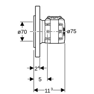Geberit FlowFit Flansch PN6, mit Presseinheit SiBr d75-PN6 – Bild 4