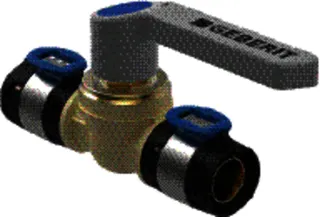 GE FlowFit Kugelhahn mit Betätigungshebel SiBr d16