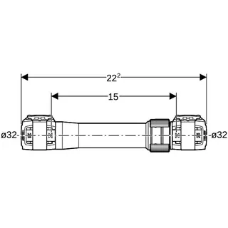 Geberit FlowFit Langkupplung SiBr, d32 – Bild 4