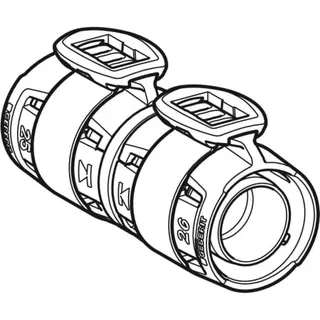 Geberit FlowFit Übergang auf Mepla SiBr d20-d20 – Bild 3