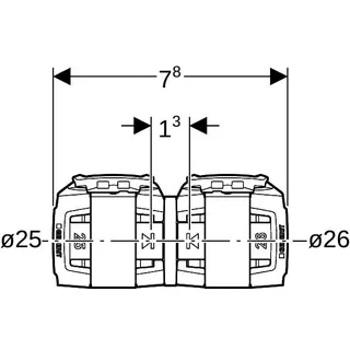 Geberit FlowFit Übergang auf Mepla SiBr d25-d26 – Bild 4