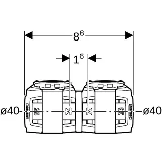 Geberit FlowFit Übergang auf Mepla SiBr d40-d40 – Bild 4