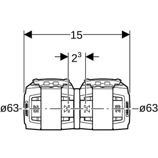 Geberit FlowFit Übergang auf Mepla SiBr d63-d63 – Bild 4