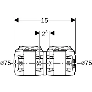 Geberit FlowFit Übergang auf Mepla SiBr d75-d75 – Bild 4