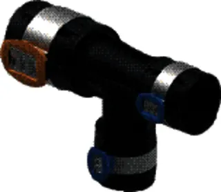 GE FlowFit T-Stück reduziert PPSU d50-40-40