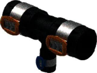 GE FlowFit T-Stück reduziert PPSU d75-25-75