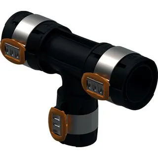 Geberit FlowFit T-Stück reduziert PPSU d75-63-75 – Bild 2
