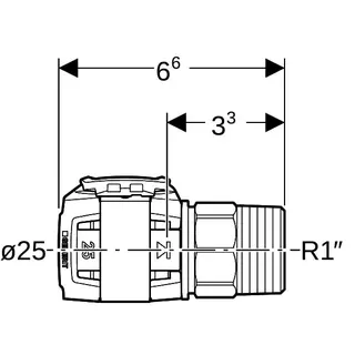 Geberit FlowFit Übergang mit Aussengewinde SiBr d25-R1 – Bild 4